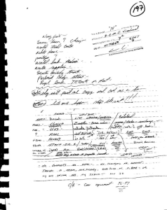 VREELAND NOTES WRITTEN IN AUGUST 2001. FILED ON OCTOBER 7, 2001 IN ONTARIO COURT
